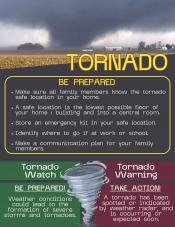 Tornado, watch, warning, preparedness