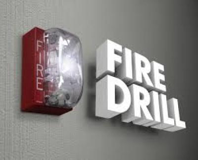 School Fire Drill Logo