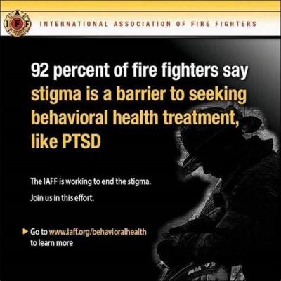 92 Percent of firefighters say stigma is a barrier to seeking behavioral health treatment, like PTSD